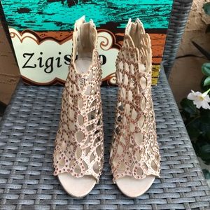Zigi Soho Womens Duran Caged Heels Size 8